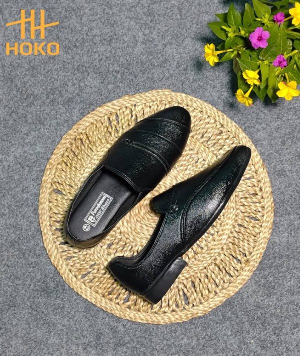 Classic Black Slip-On Shoes