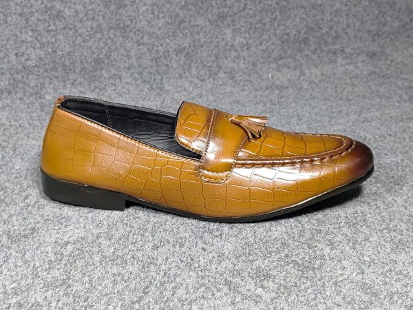 Textured Tassel Loafers - Image 2