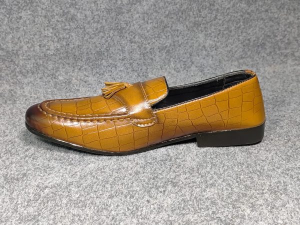 Textured Tassel Loafers - Image 3