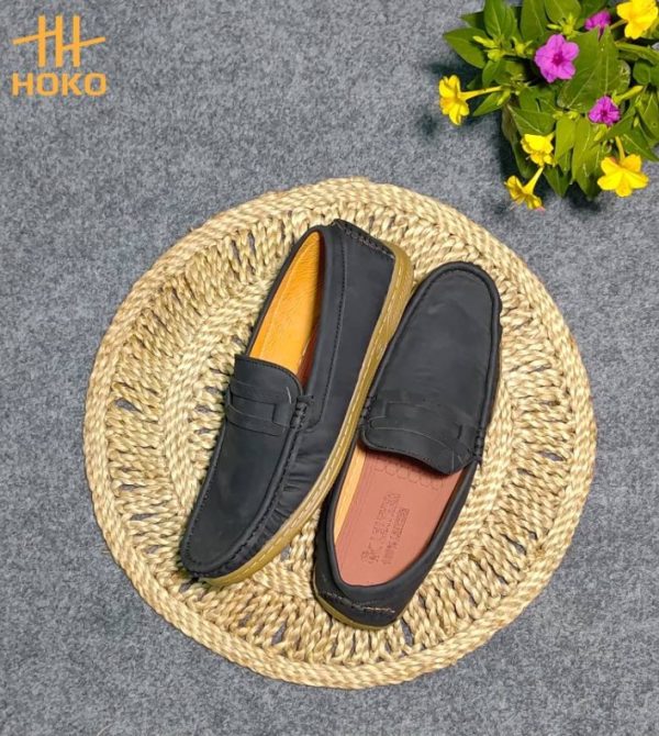 Black Nubuck Loafers